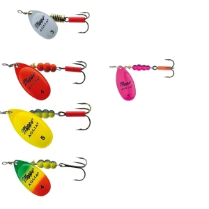 Mepps Aglia Fluo Orange Fiertiger Gelb Pink Weiß #0-#5